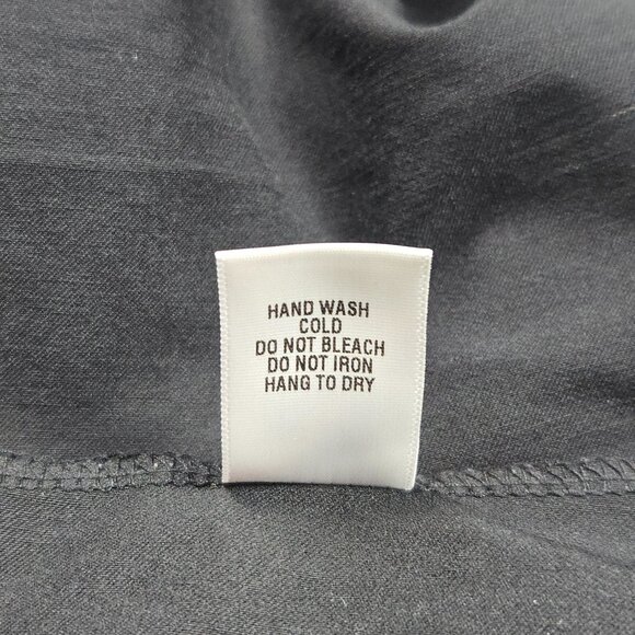 Originality Black Wrap Mini Skirt Tie Waist Y2K Minimalist Night‎ Out Women’s S - Picture 8 of 10